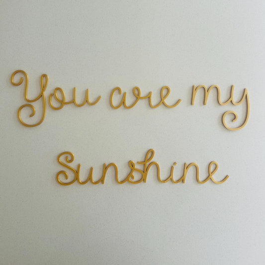 Personalised Nursery Home Wall Script Sign