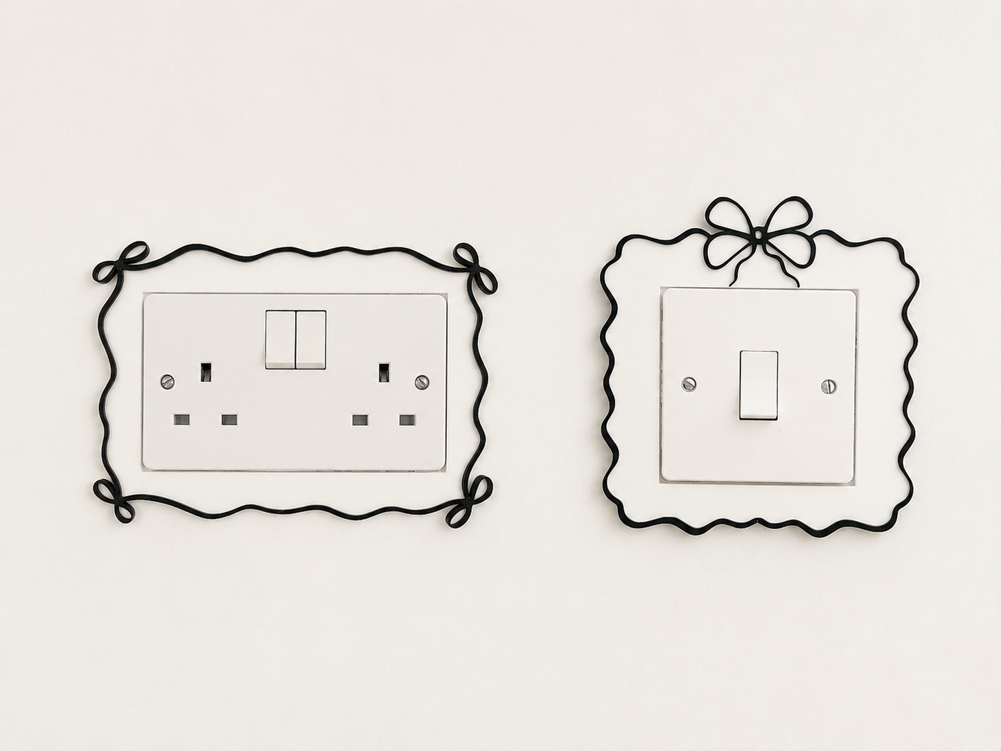 Bow Swirl Light Switch & Socket Surround