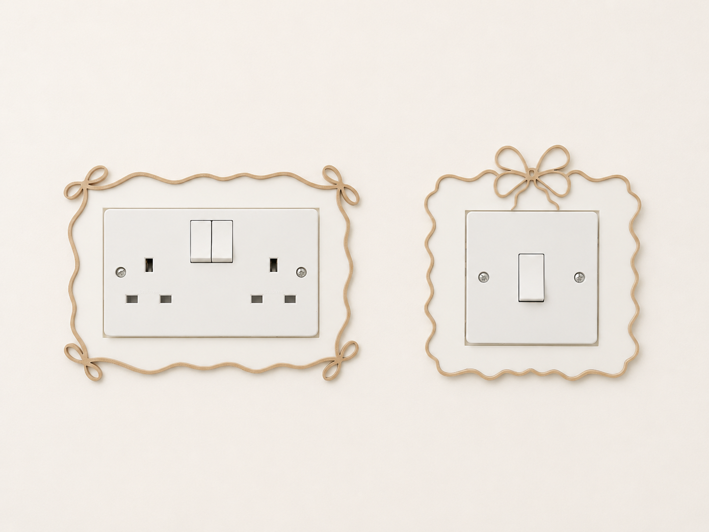 Bow Swirl Light Switch & Socket Surround