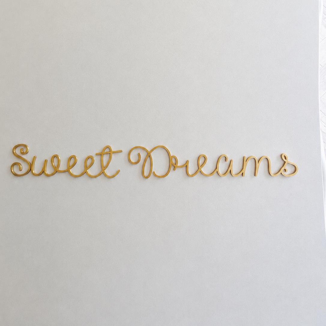 Personalised Nursery Home Wall Script Sign