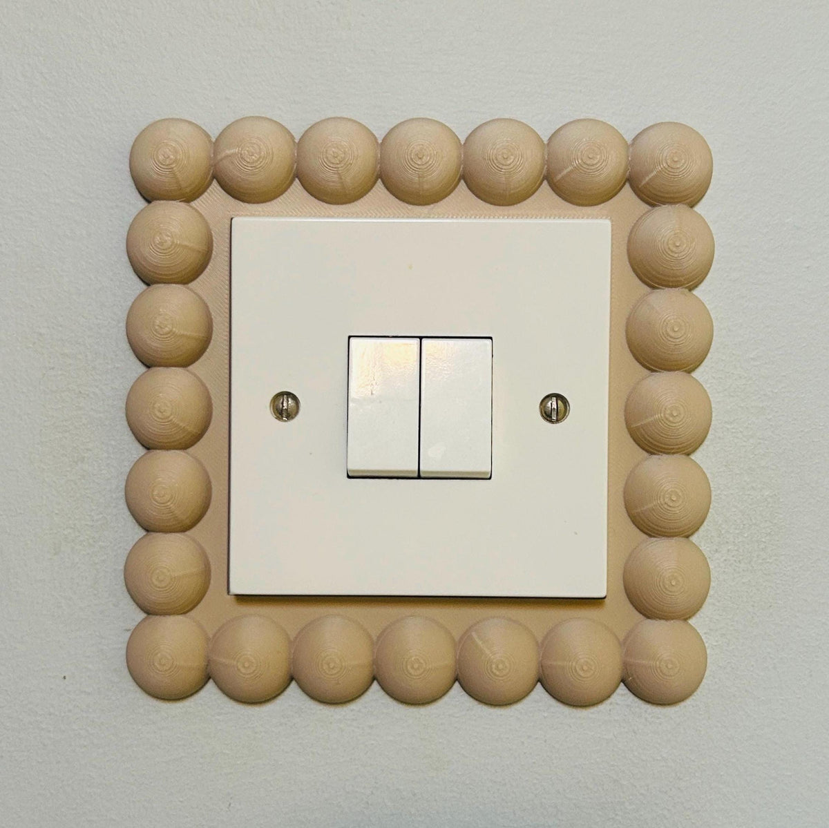 Bubble / bobbin UK Light Switch & Double Socket Surround