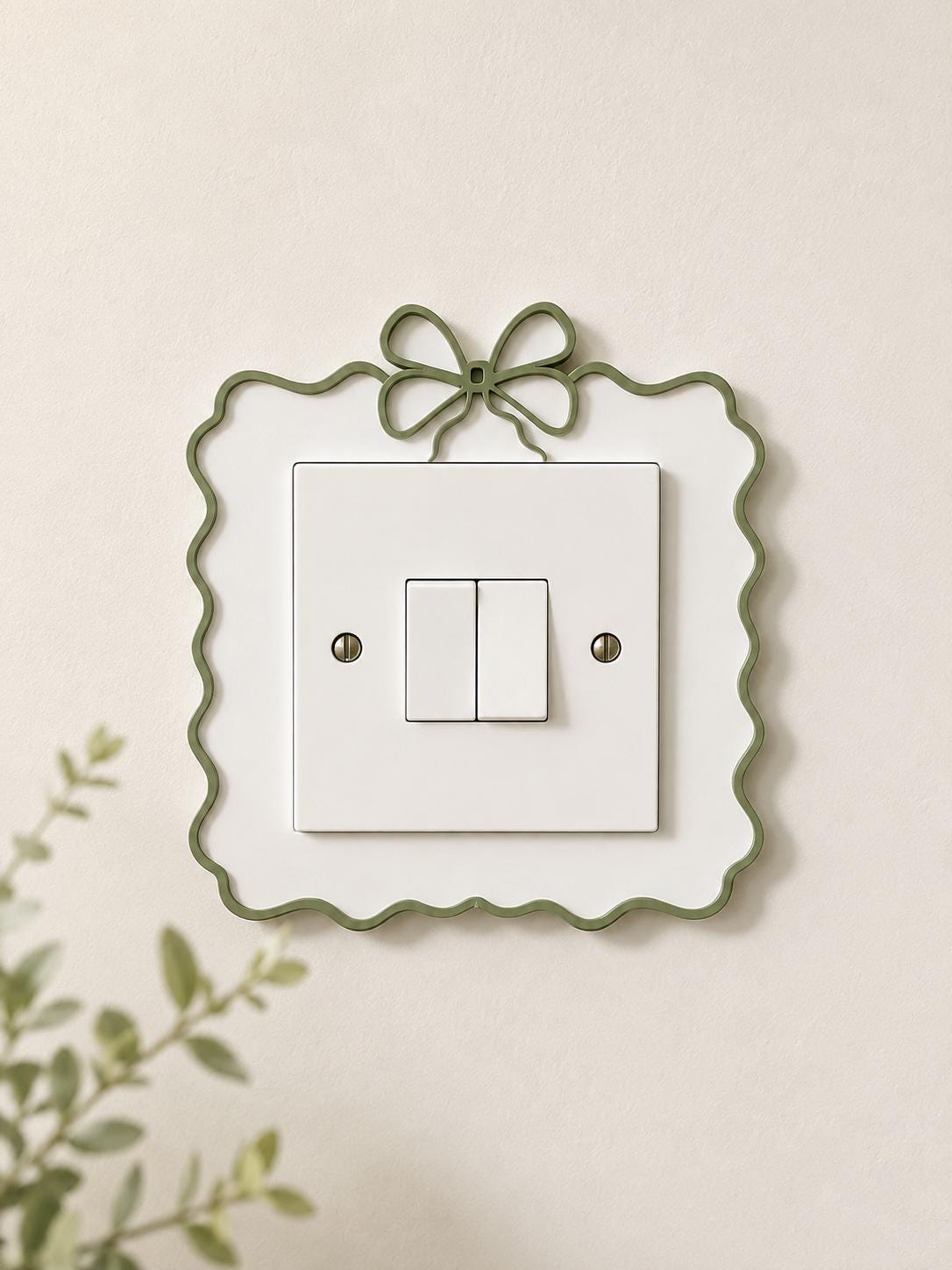 Bow Swirl Light Switch & Socket Surround