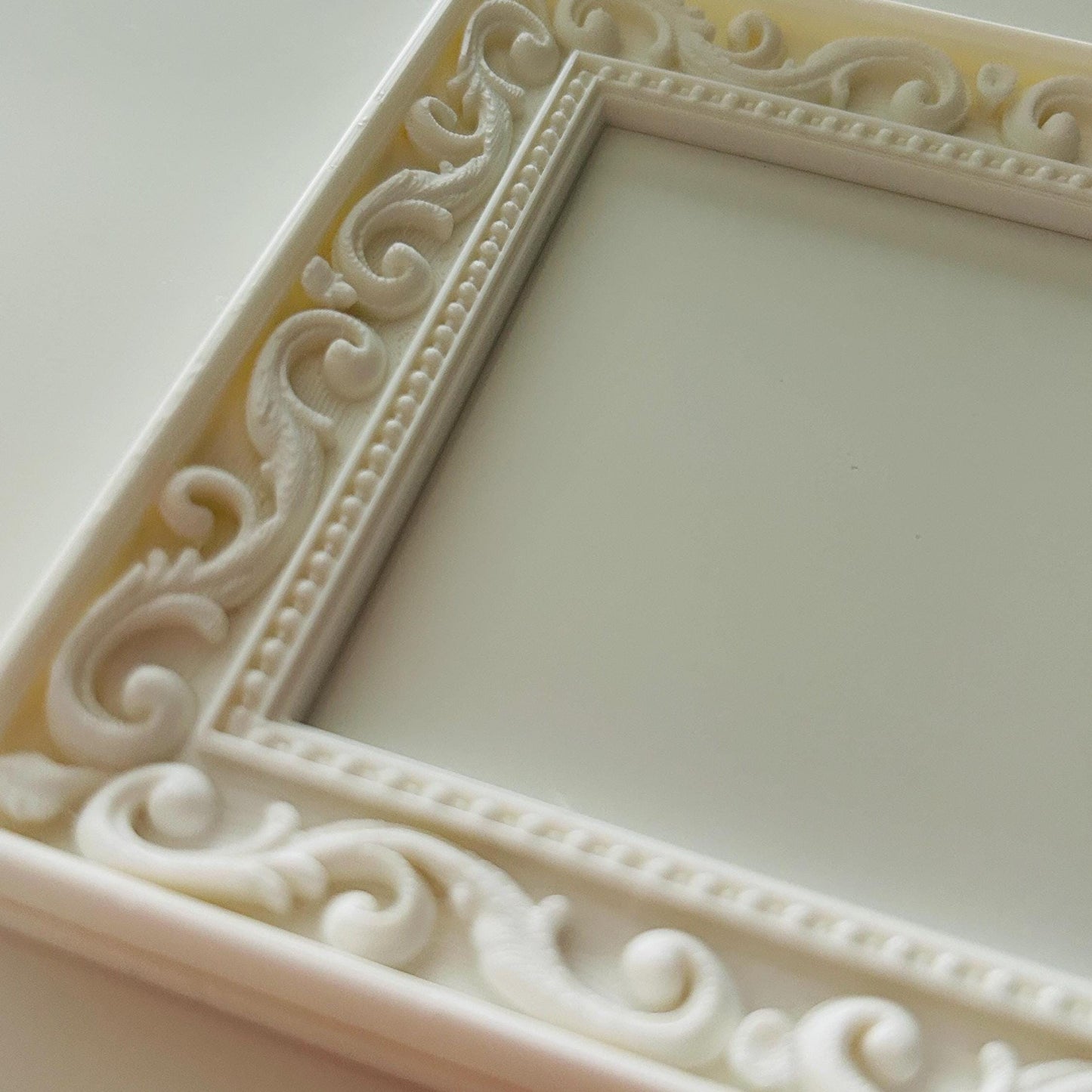 3D White Ornate detailed light switch surround - DIY room wall decor, New Home Gift