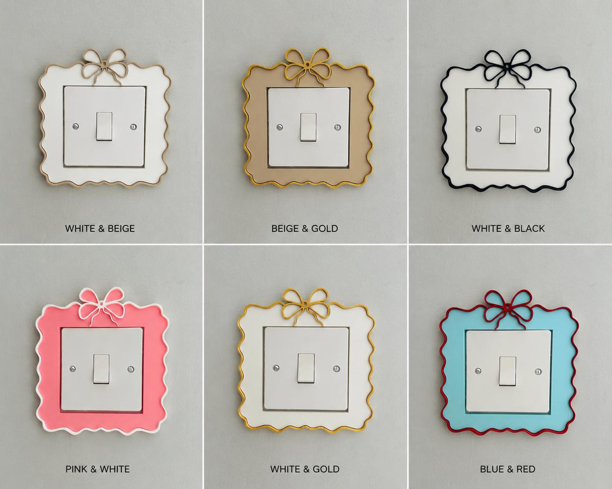 Bow Swirl Light Switch & Socket Surround