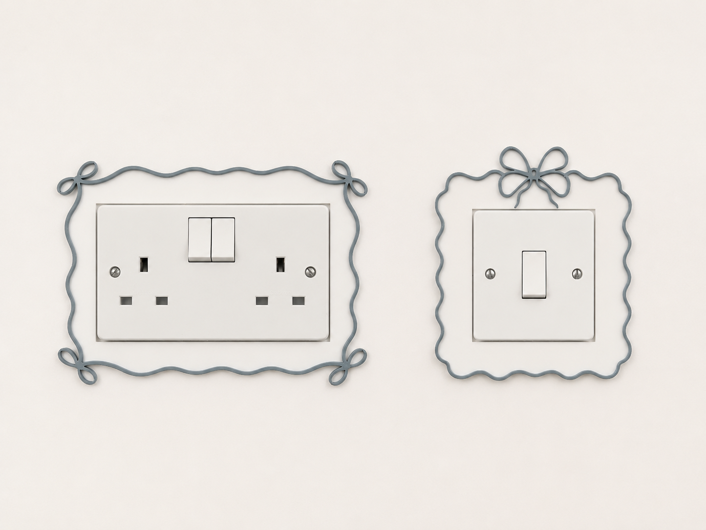 Bow Swirl Light Switch & Socket Surround