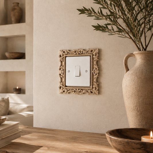 Ornate Victorian Style Light Switch Surround