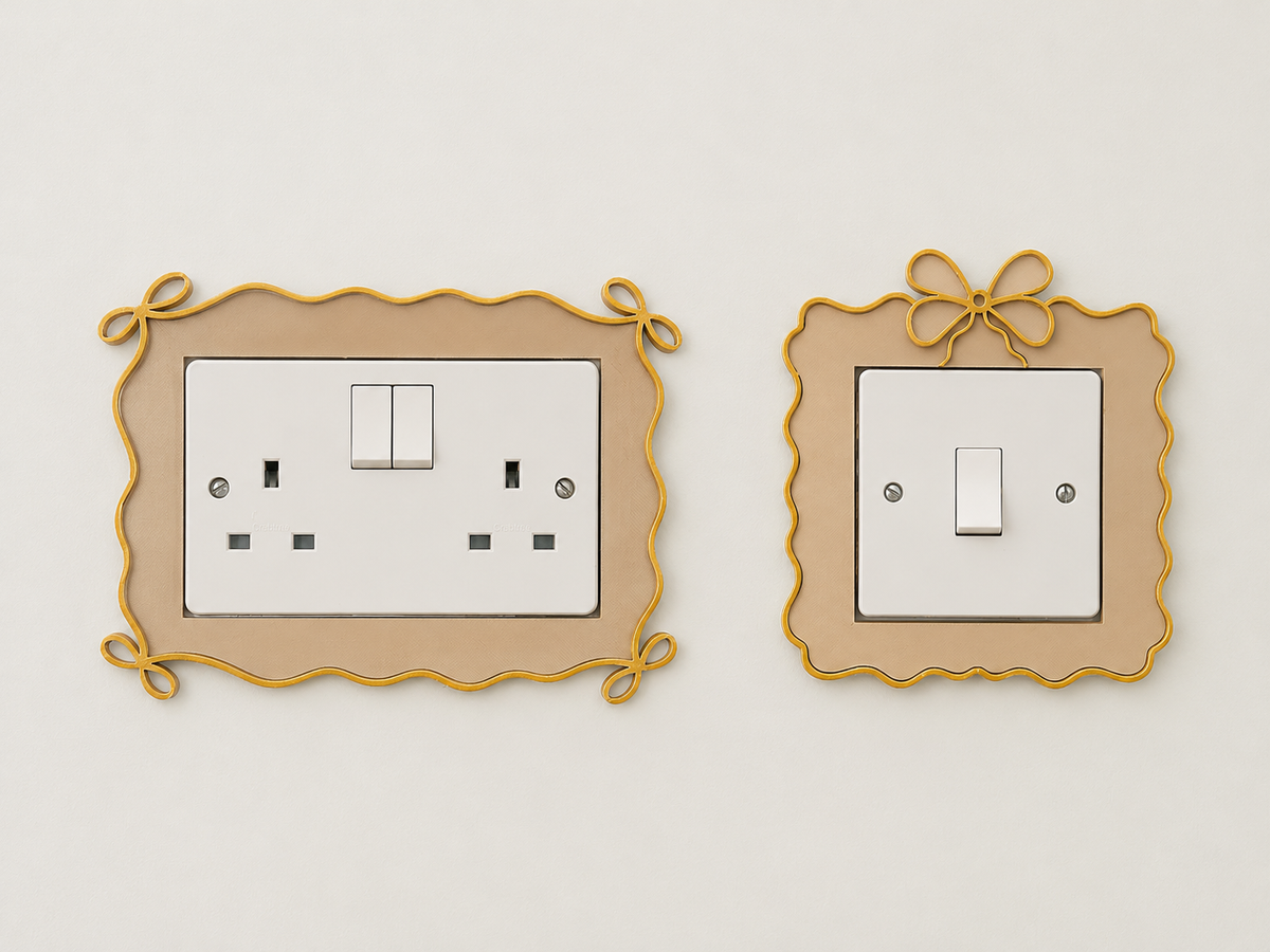 Bow Swirl Light Switch & Socket Surround