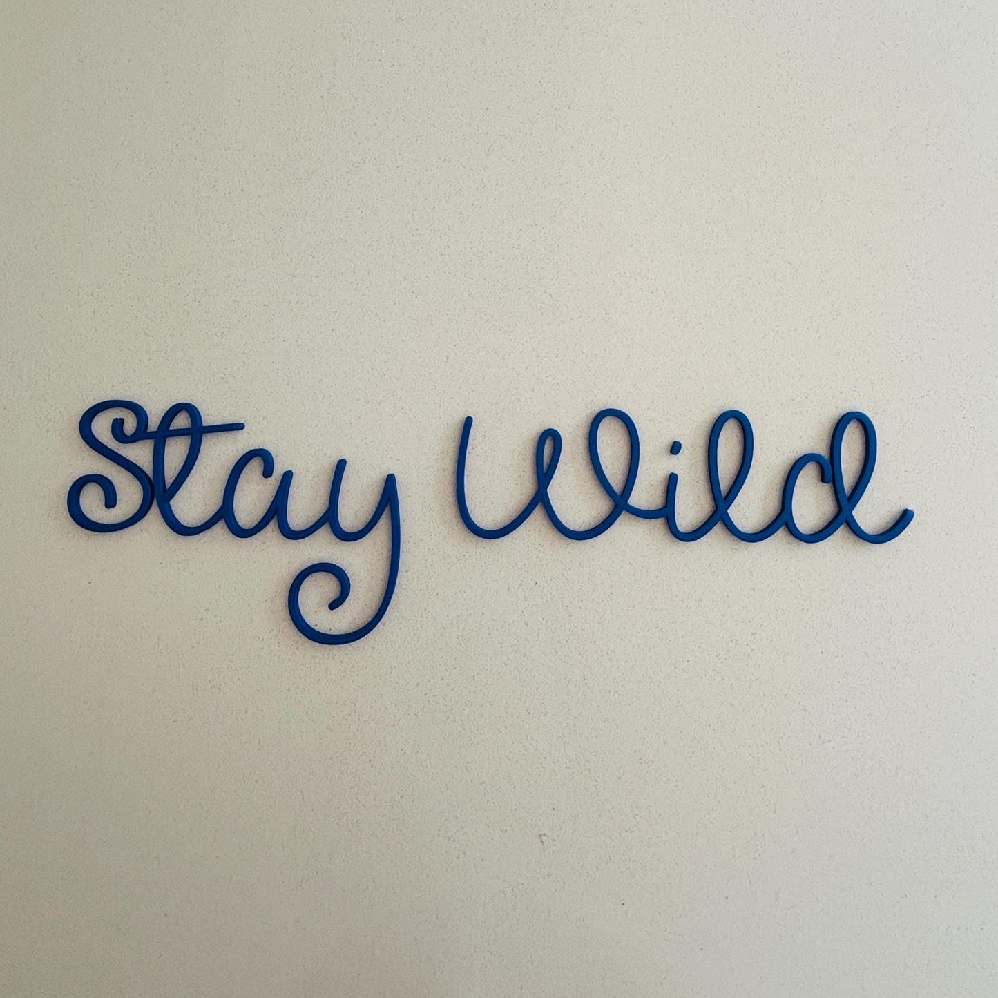 Personalised Nursery Home Wall Script Sign