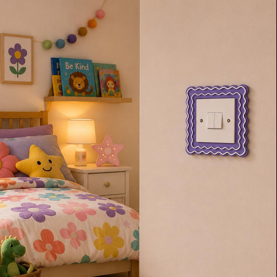 The Beach Wave, wavy Light Switch Cover / surround