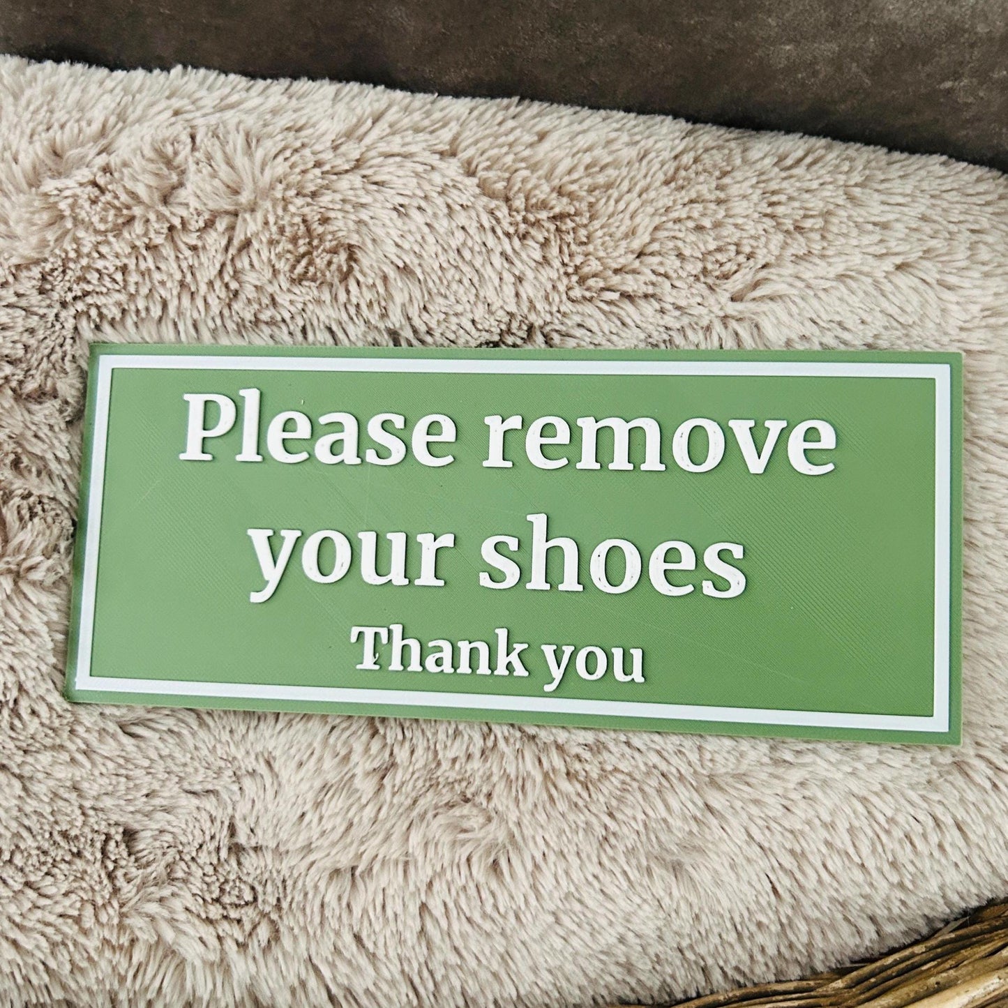 Please Remove Your Shoes Sign