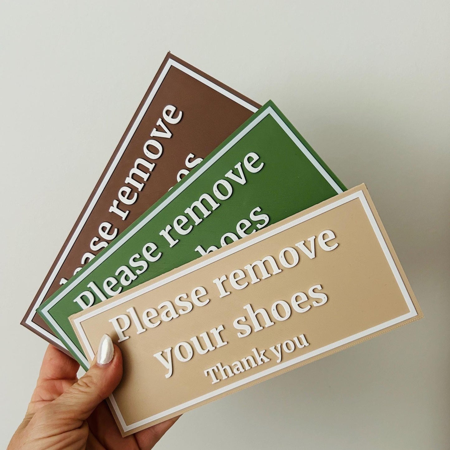 Please Remove Your Shoes Sign