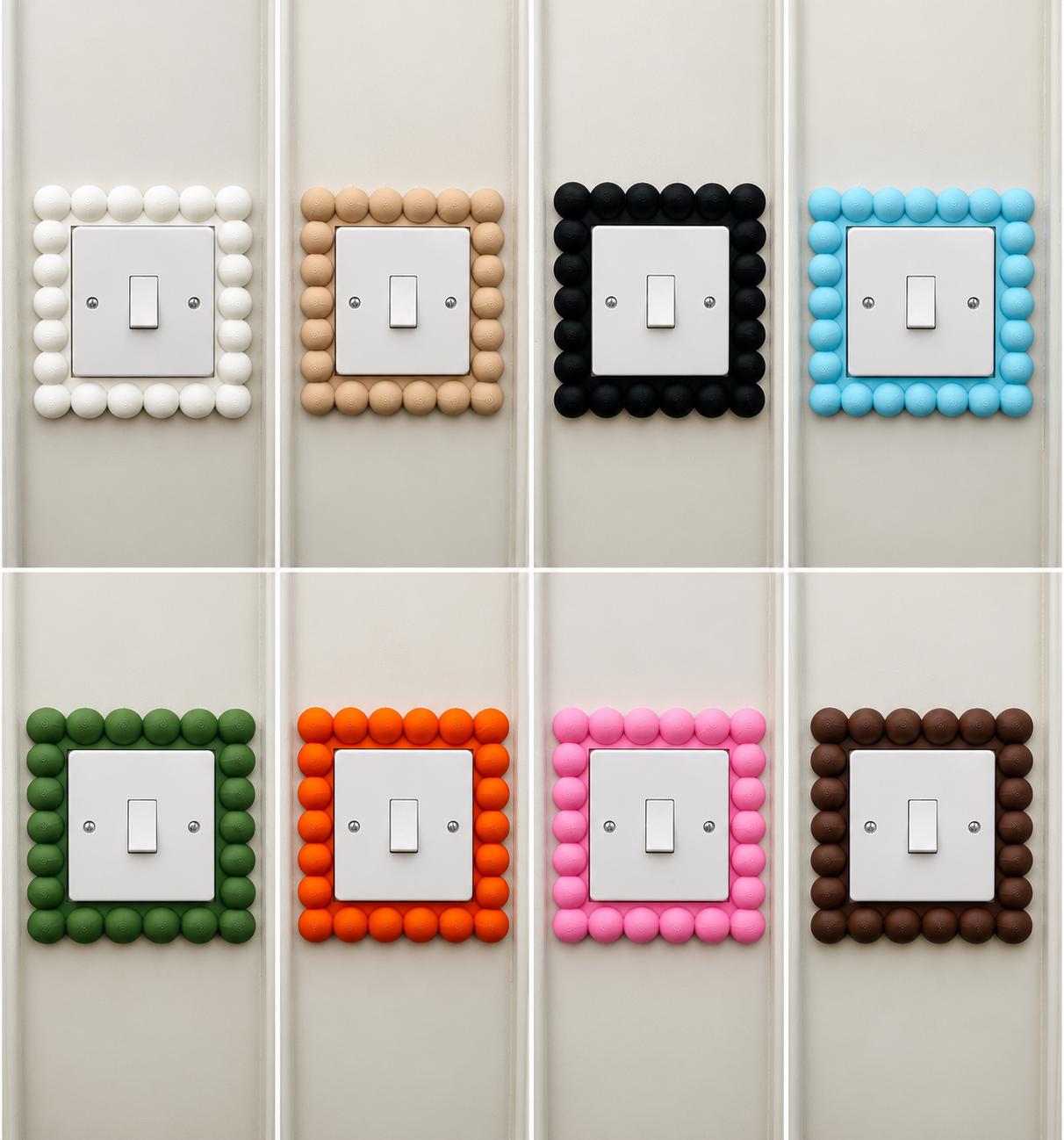 Bubble / bobbin UK Light Switch & Double Socket Surround