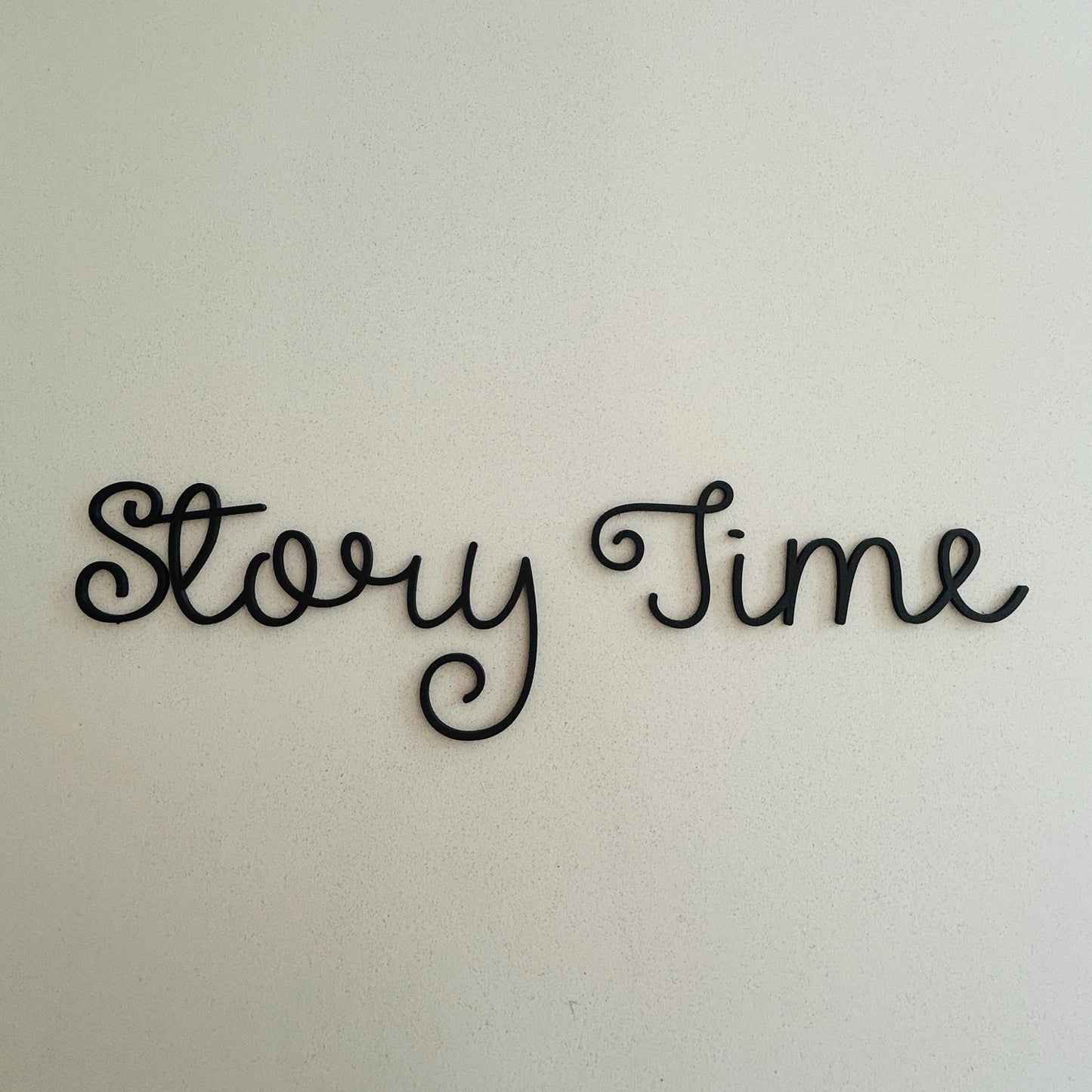 Personalised Nursery Home Wall Script Sign