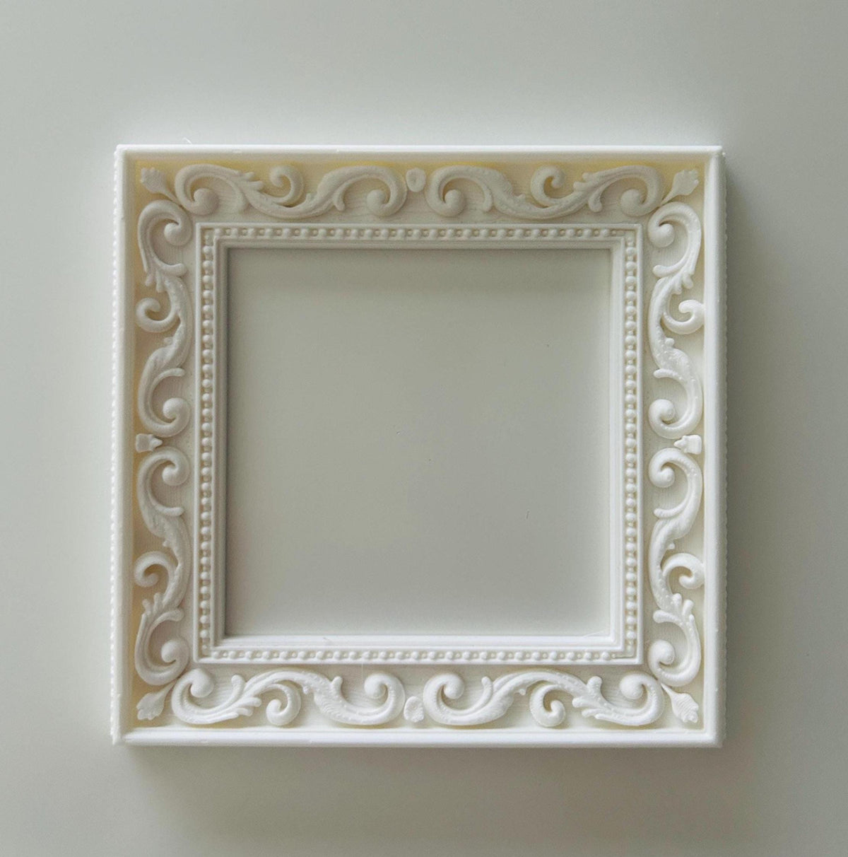 3D White Ornate detailed light switch surround - DIY room wall decor, New Home Gift